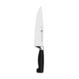 ZWILLING VIER STERNE Kochmesser 20 cm, Rostfreier Spezialstahl, Ergonomischer Kunststoff-Griff, Made...
