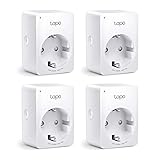 TP-Link Tapo Smart WLAN Steckdose,Alexa Steckdose 4er Pack, Smart Home WiFi Steckdose, Alexa...