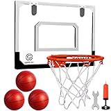 SUPER JOY Mini Basketballkorb Set für Kinder Zimmer Basketball Set Mit 3 Ball Pumpe Indoor Sport...