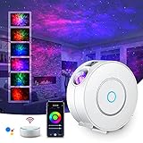 LED WIFI Sternenhimmel Projektor,SUPPOU Smart Nachtlicht 3D Galaxy Sternenprojektor Lampe Kinder...