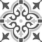 d-c-fix 11er Pack selbstklebende Bodenfliesen Stencil Motif Grey - Vinylboden PVC Bodenbelag...