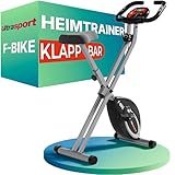 Ultrasport F-Bike Folding Exercise Bike - Extra Silent with Relax Foam Seat and LCD Display -...