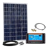 Offgridtec Solar Bausatz 100 wp - 12 V Solaranlage, Solarmodul und Victron Blue Solar 10A PWM...