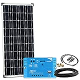 Offgridtec Solar Bausatz 100 wp - 12 V Solaranlage, Solarmodul und EP-Solar LS1012 10A PWM...