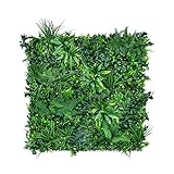 Pflanzen Wand: 1m² Pflanzenwand Matten (Maße individuell) – Vertikaler Garten mit künstlichen...