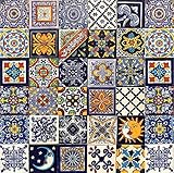 Horacio - 30 mexikanische Fliesen 10x10 cm Talavera Badezimmer- und Küchenfliesen Dekoration für...