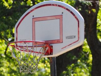 Basketballkorb für zuhause in der Nahaufnahme