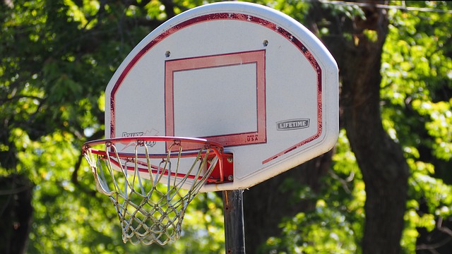 Basketballkorb für zuhause in der Nahaufnahme